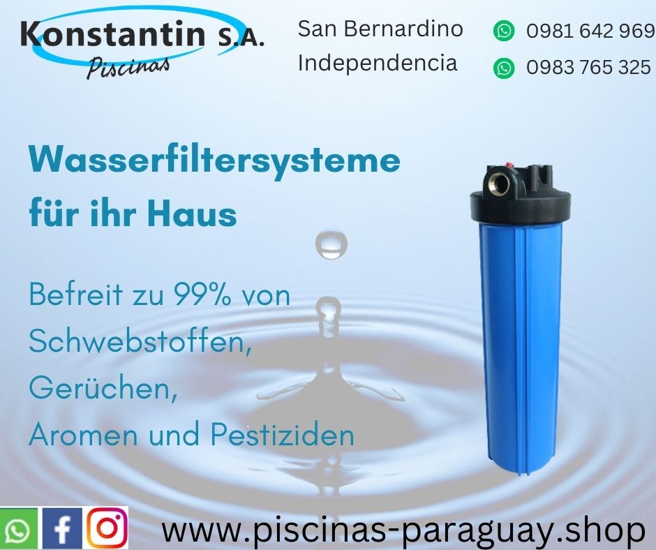 Konstantin SA, Independencia, Paraguay, Wasserfiltersystem, Poolbauer, Poolkonstruktion, Salzwasser Pool, Folien, Reinigungsmittel, Piscina Paraguay Shop, Salzwasserpool